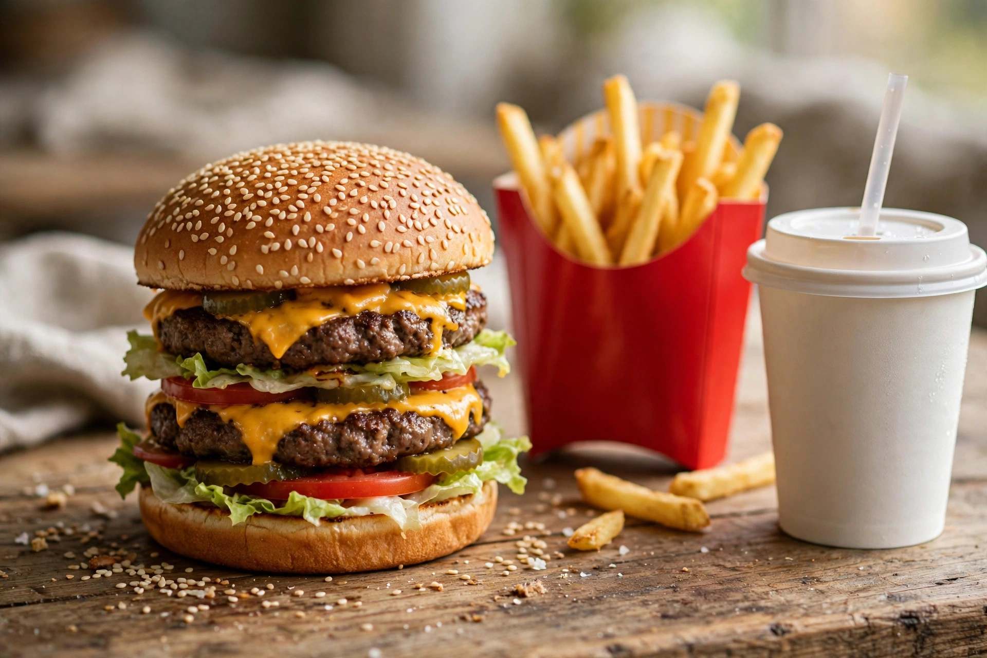Big Mac meal with drink