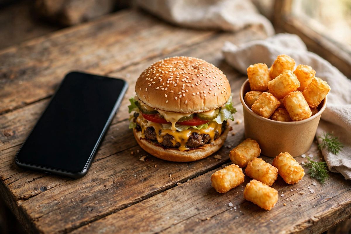 Sonic Rewards app rewards with cheeseburger and tater tots